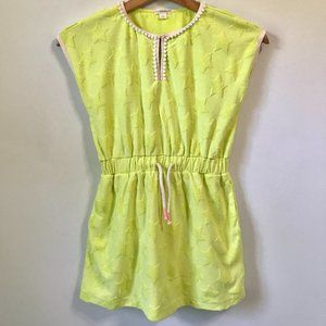 Crewcuts Terrycloth Stars Coverup Dress, Size 7